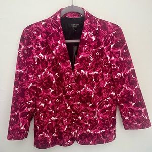 Talbot’s floral cotton blazer size 10